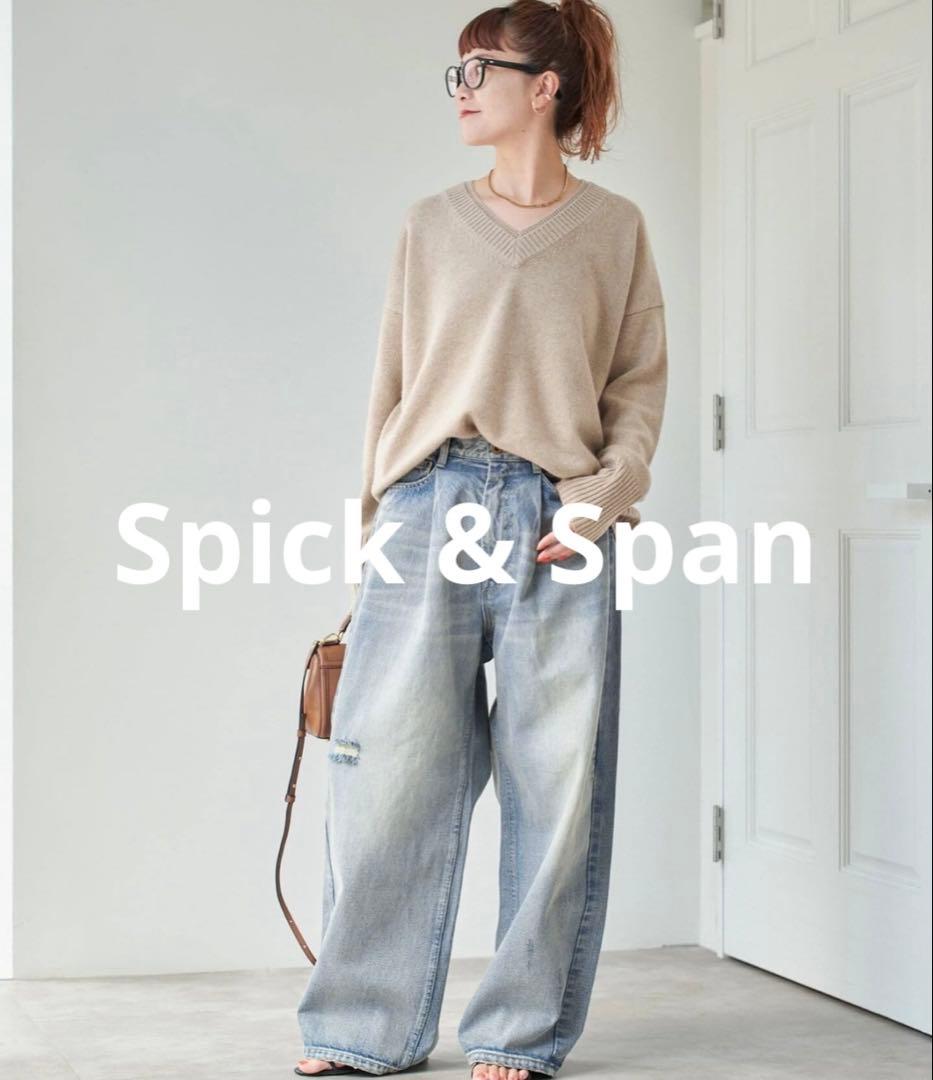 Spick & Span 『5 1/2』タックバレルデニム