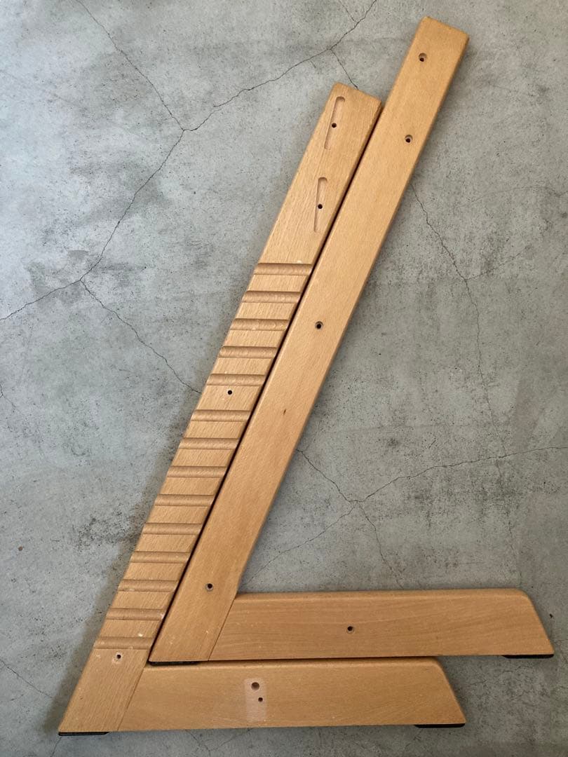 ストッケ　トリップトラップ　ナチュラル　ベビーセット&トレイ付　S/N4