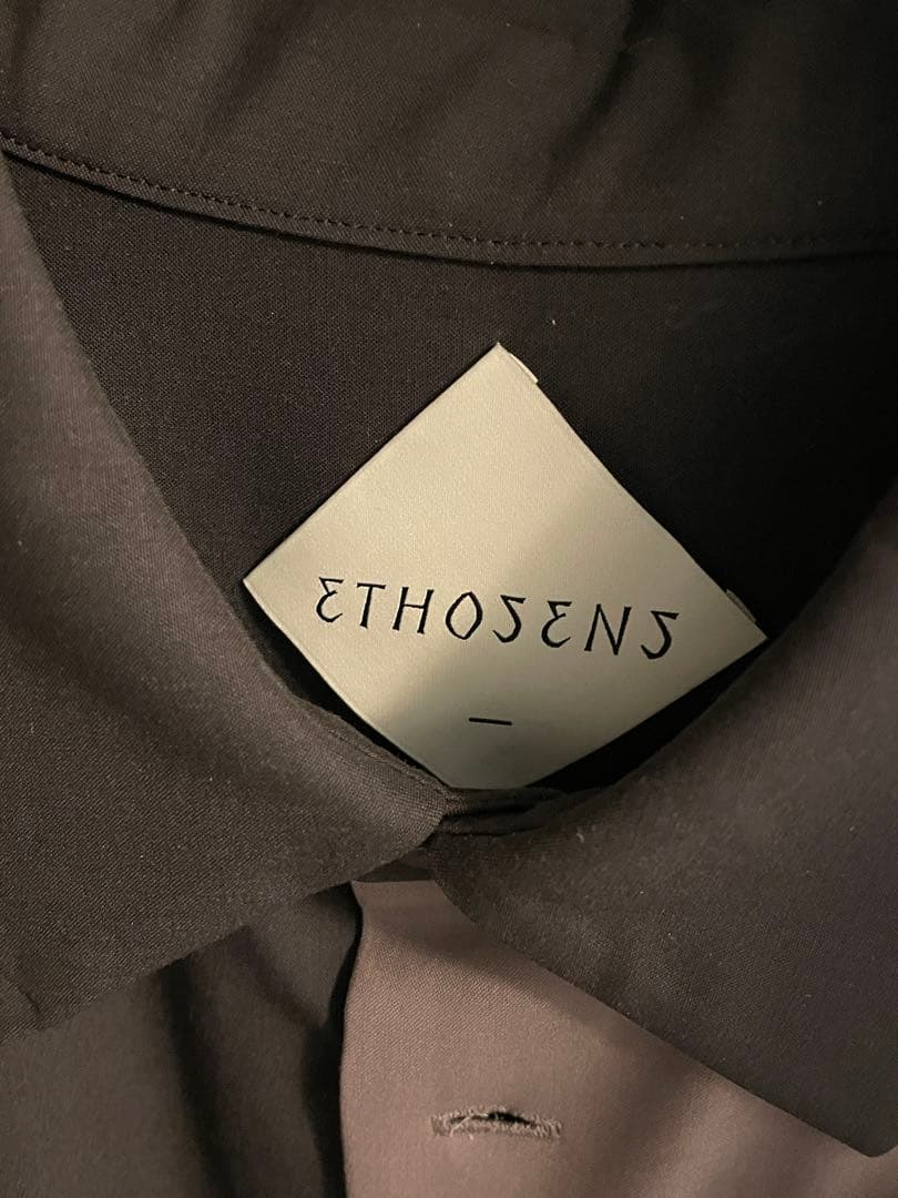 ETHOSENS Return shirt ブラック