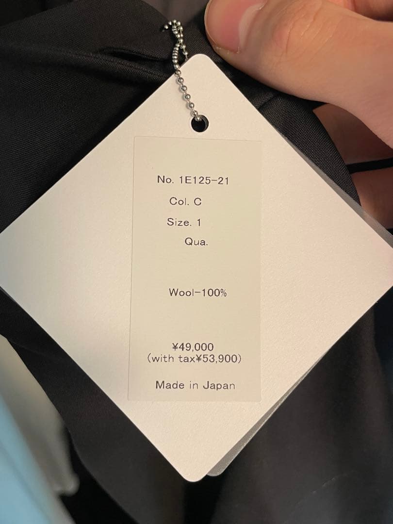 ETHOSENS Return shirt ブラック