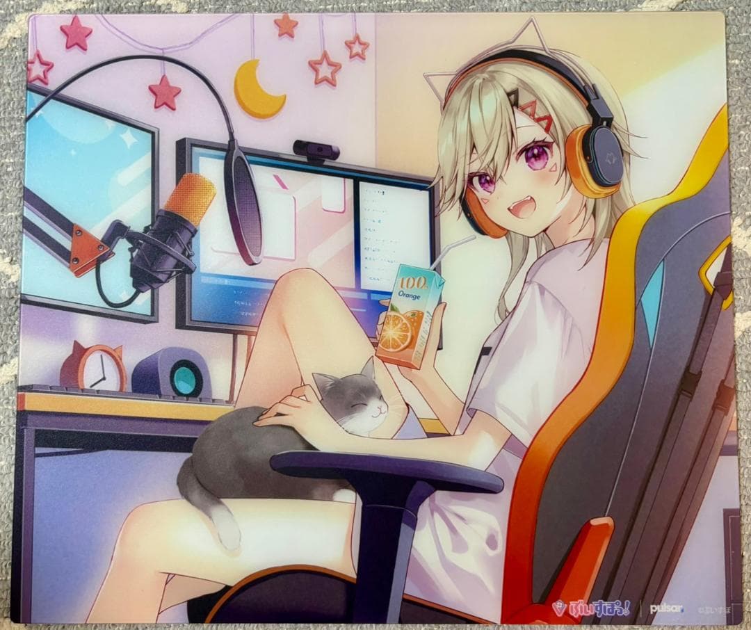 VSPO GEAR GLASS MOUSEPAD 小森めと EDITION