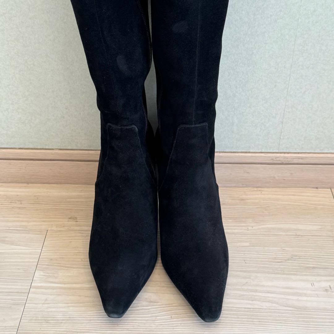 鈴木亜美さんプロデュース スエードロングブーツ L