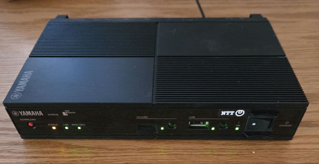 H*i様 YAMAHA ルーター NVR510