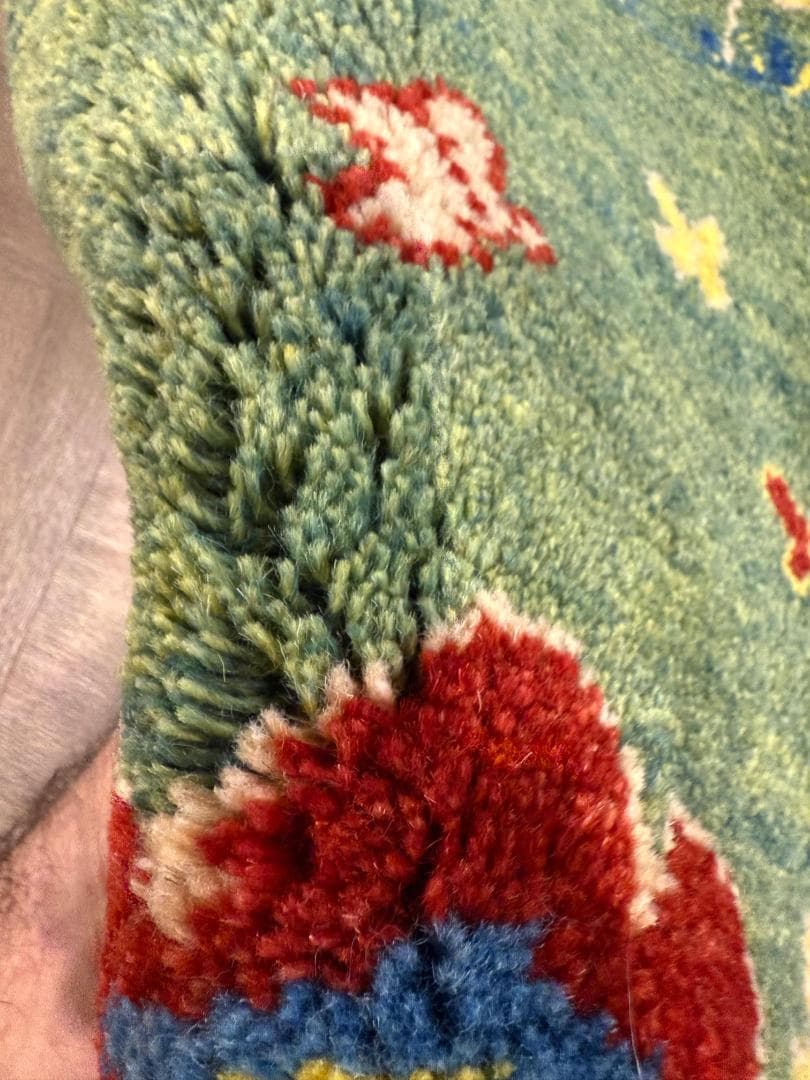 198x50cm ペルシャギャッベ ランナー (ギャベ) ペルシャ絨毯 ギャッベ