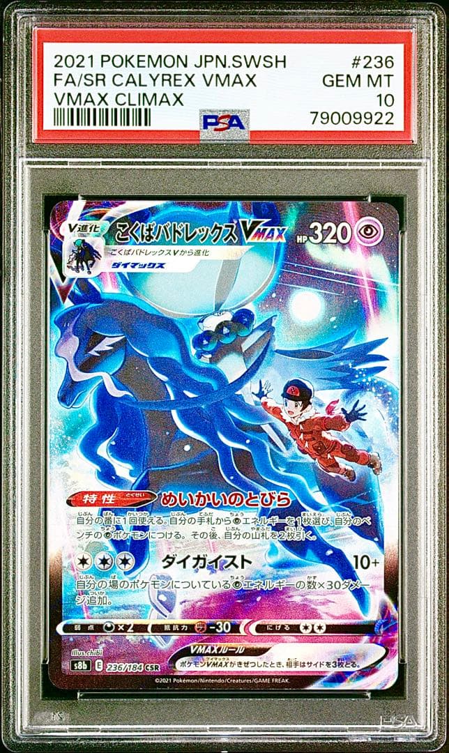 【PSA10】こくばバドレックスVMAX CSR 236/184 Vクラ