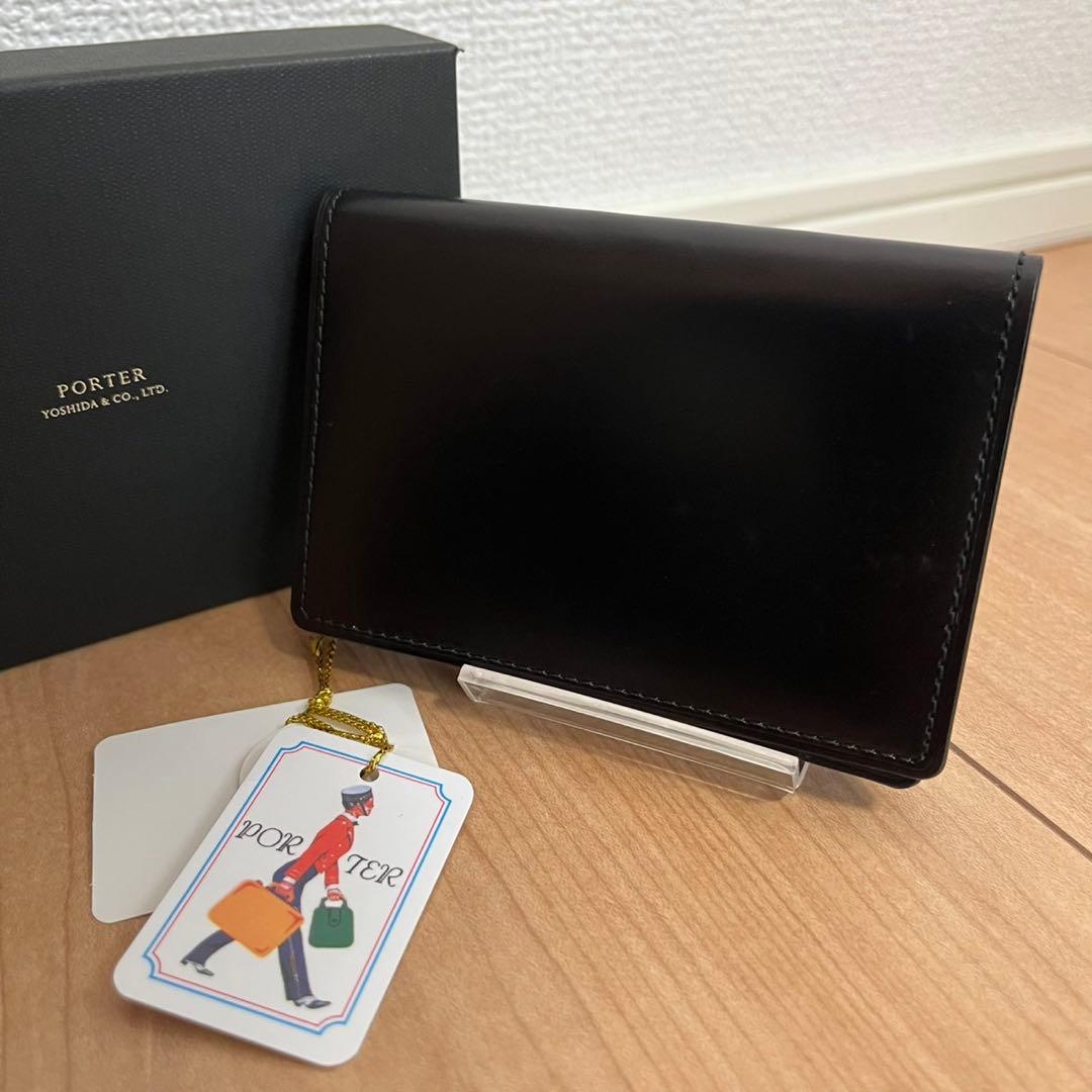 【未使用品級】PORTER BILL CORDOVAN CARD CASE