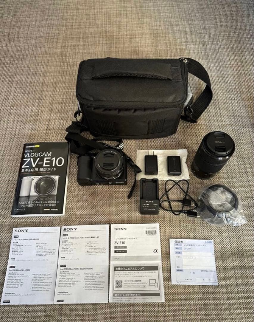 【美品】SONY VLOGCAM ZV-E10 レンズ2つ RODEマイク