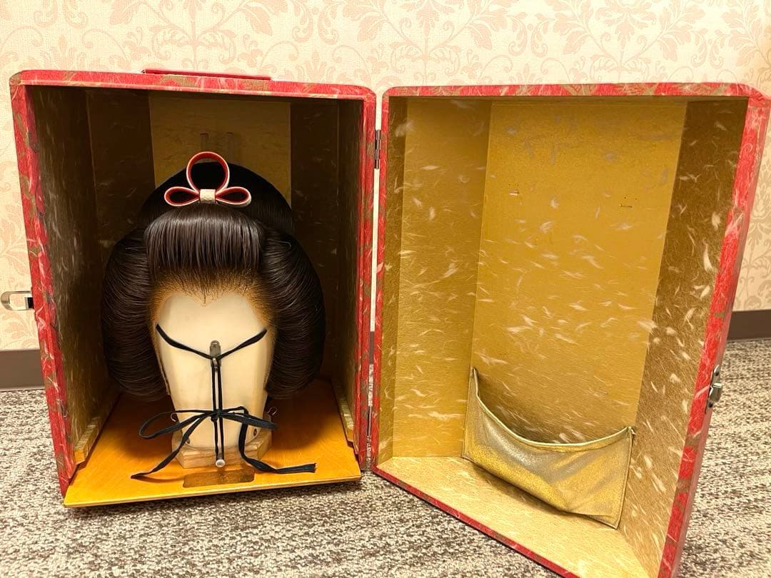 【軽量・人毛仕様】アズマかつら 日本髪｜栗色｜5号（中）｜婚礼・舞台・撮影に