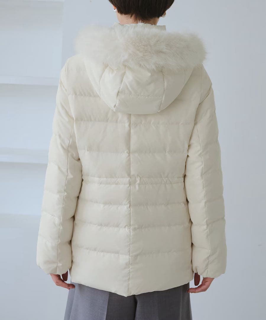 ROPE'PICNIC ファー付きダウンミドル丈コート ロペピクニック S