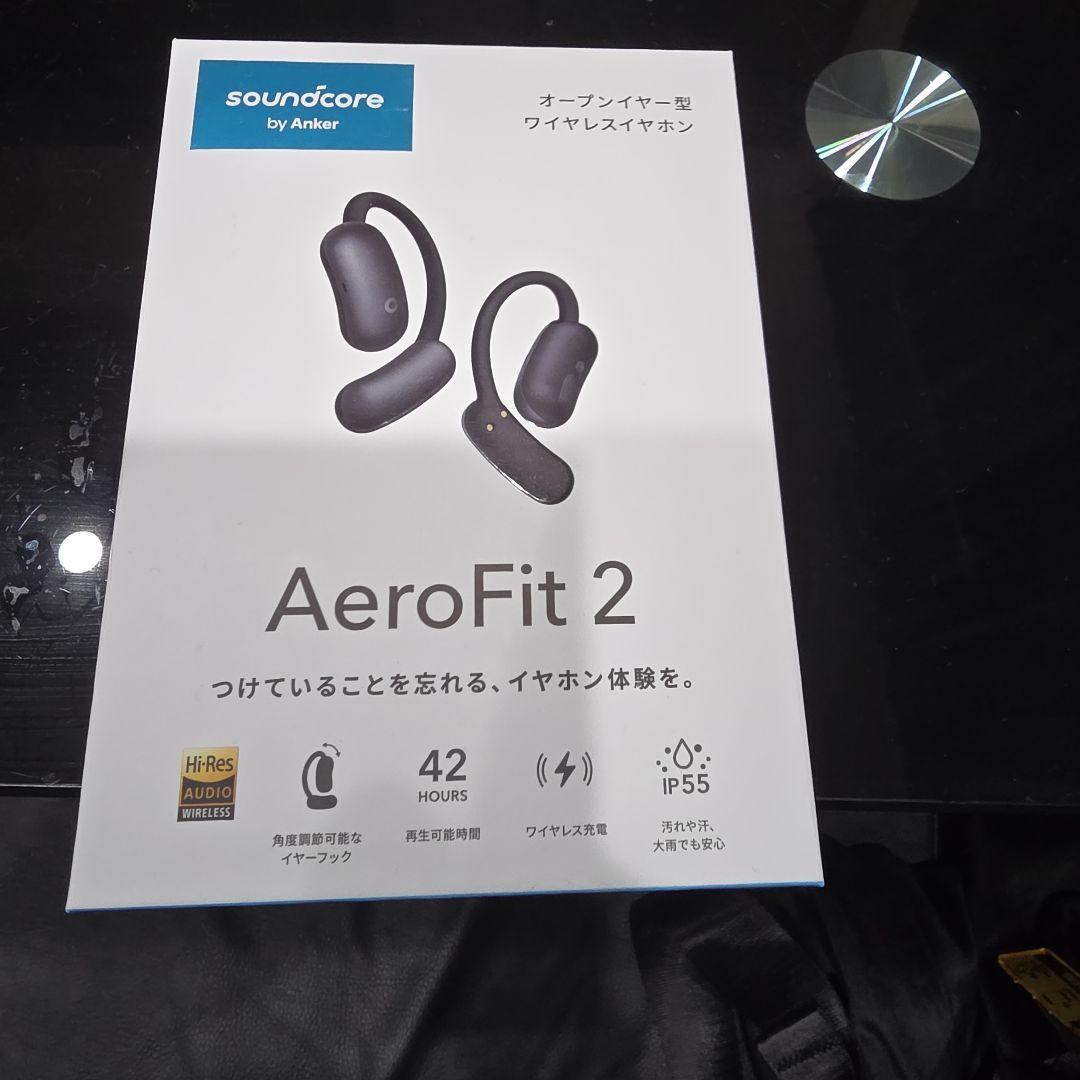 ANKER ワイヤレスイヤホン Soundcore AeroFit2 ブラック