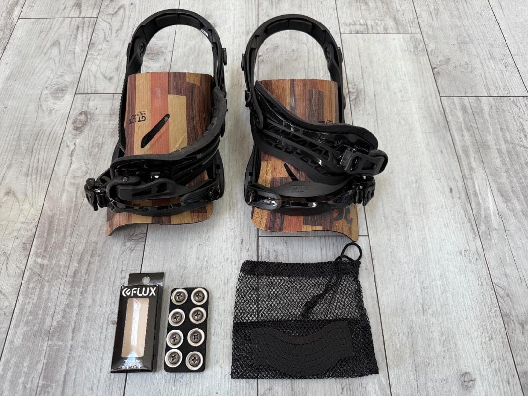 FLUX　GT-LTD　ビンディング　Lサイズ 　木目調　美品　フラックス