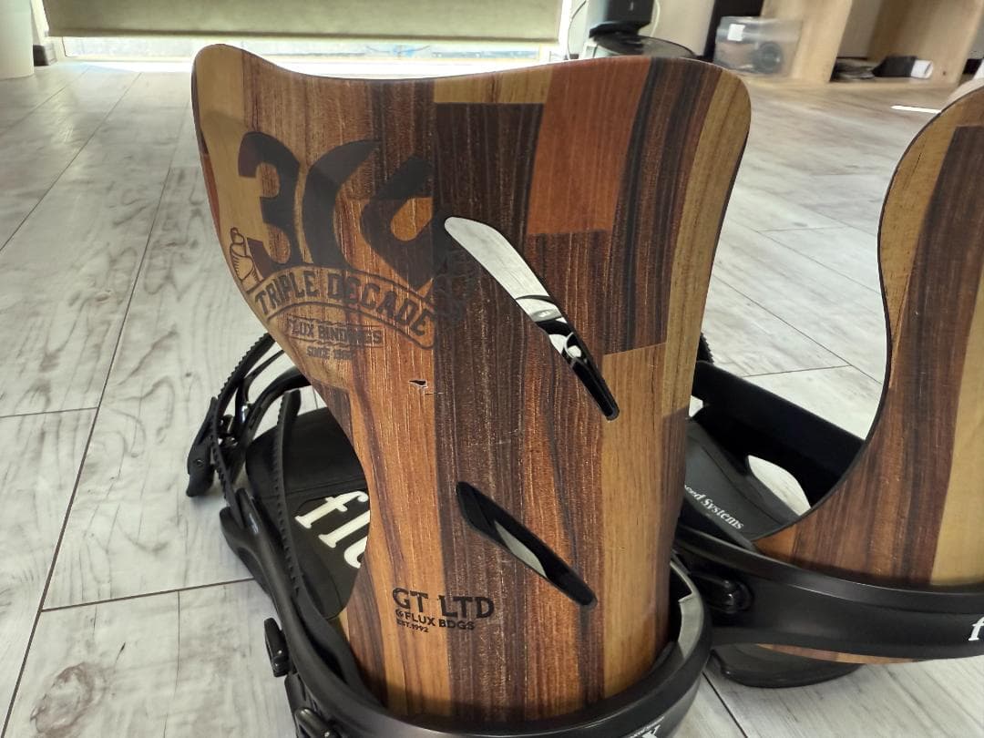 FLUX　GT-LTD　ビンディング　Lサイズ 　木目調　美品　フラックス