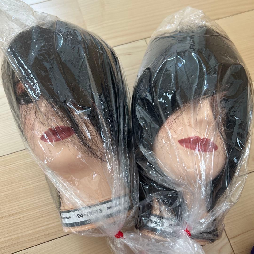 美容師国家試験用 カットウィッグ 標準仕様適合モデルウィッグ 2頭