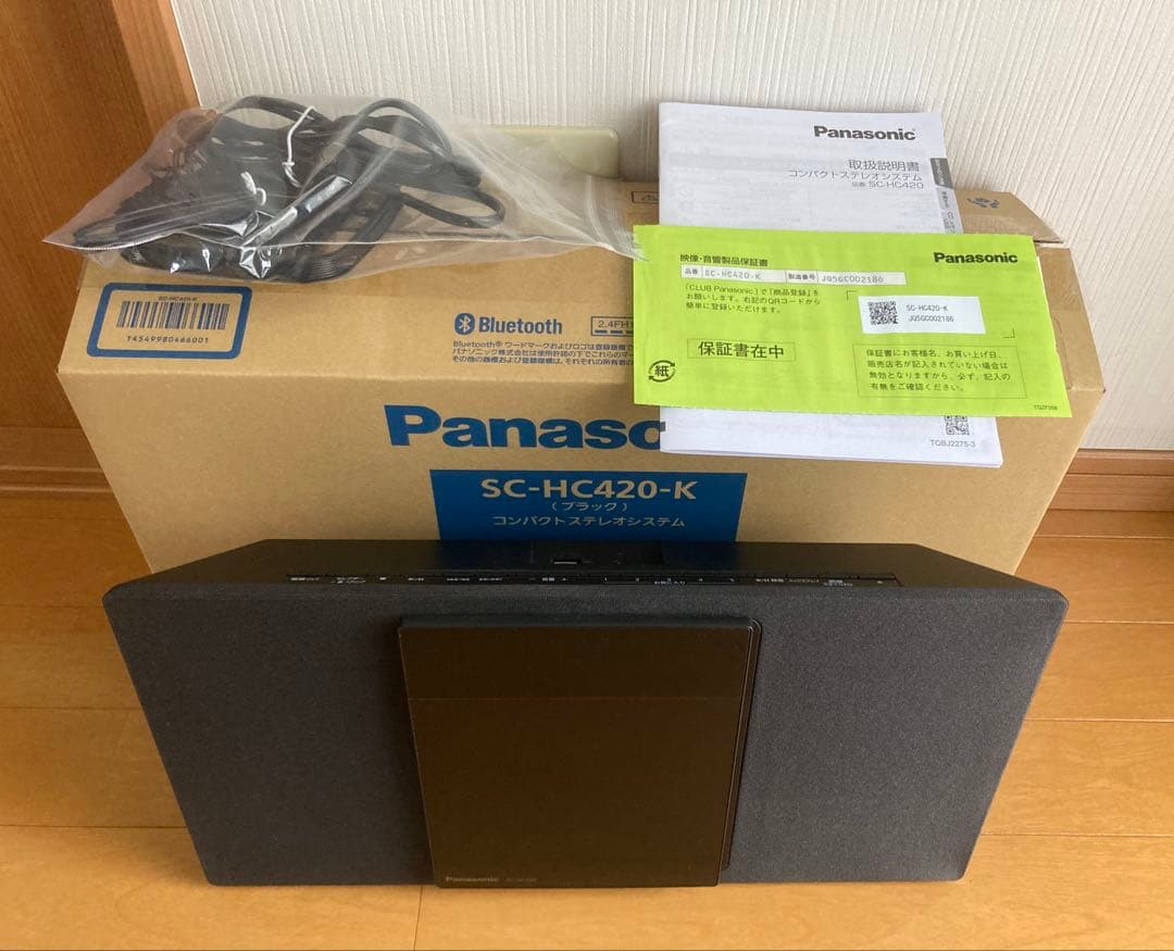 【新品同様】Panasonic コンパクトステレオシステム SC-HC420-K
