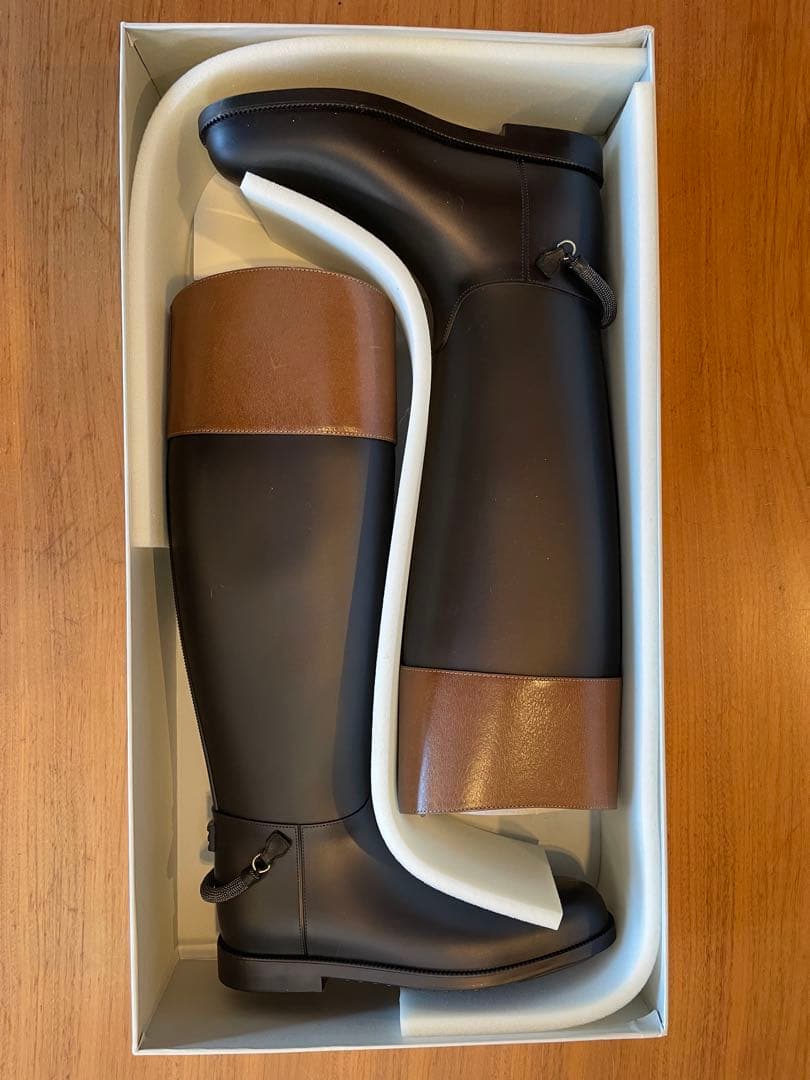 BRUNELLO CUCINELLI ライディング レインブーツ サイズ 38