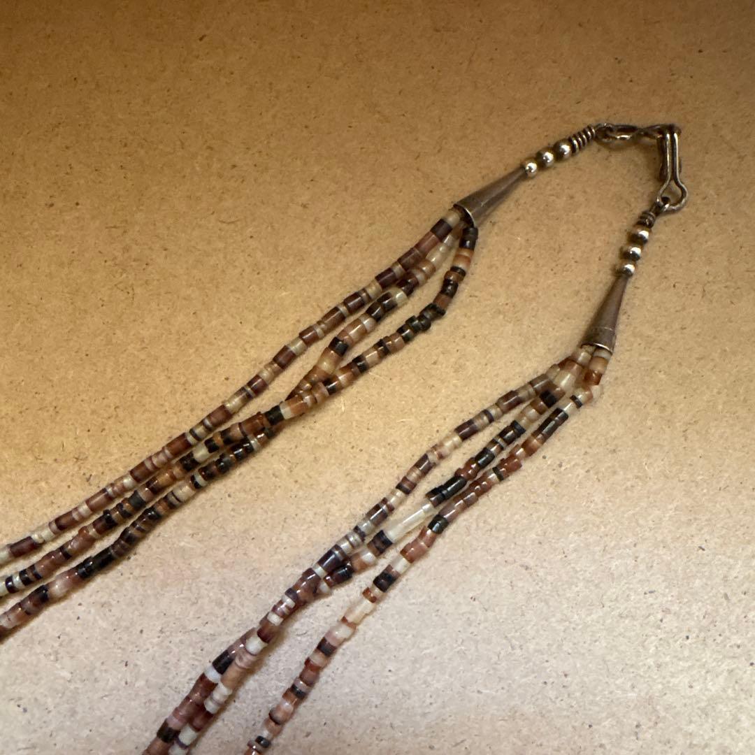 インディアンジュエリー　ネックレス サントドミンゴ　シェル　コーラル