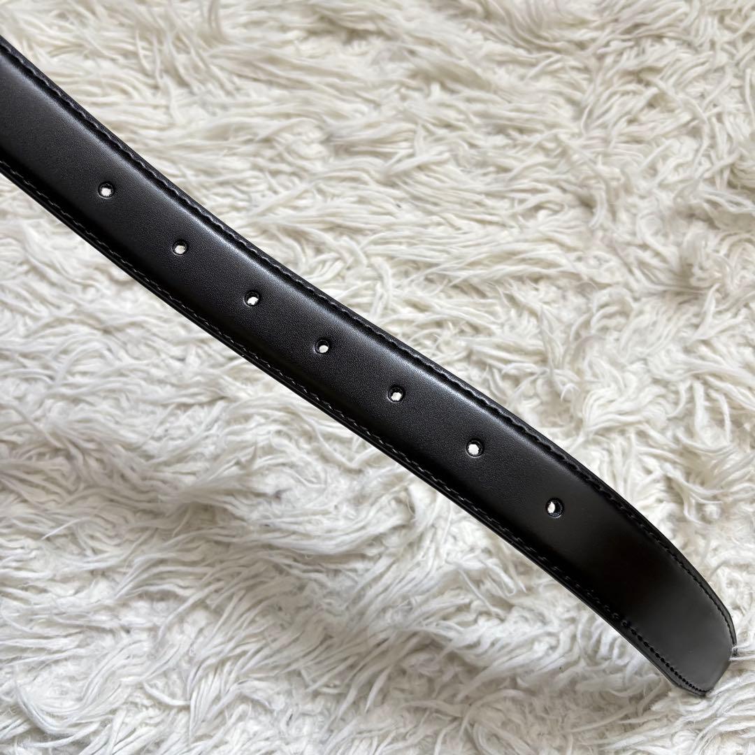 美品　バーバリー メンズ レザー ベルト セット ブラック ブラウン イタリア製