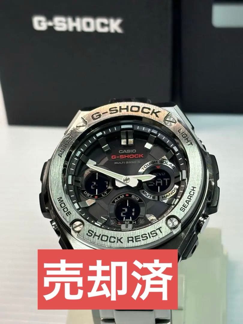 美品❗️CASIO・G-SHOCK・GST-W110D-1AJF・電波ソーラー