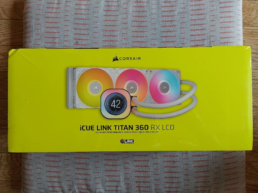 iCUE LINK TITAN 360 RX LCD【簡易水冷】