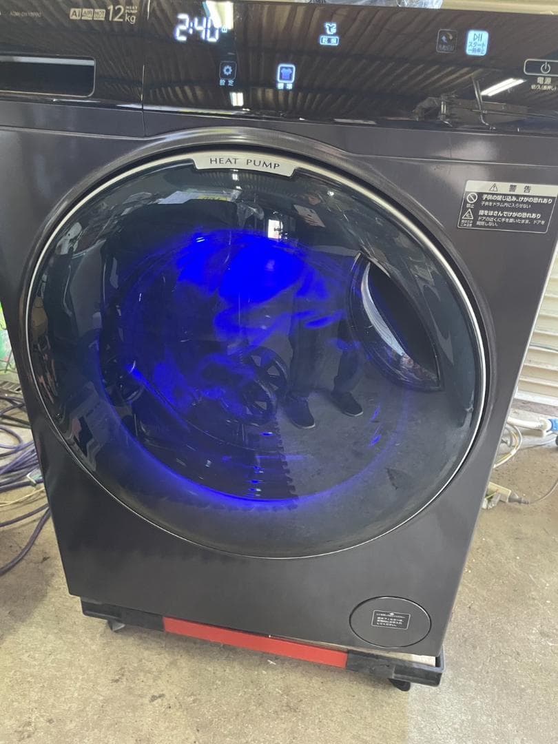 K♦♦082 アクア ドラム式洗濯機 AQW-DX12P-L 設置オプション無料