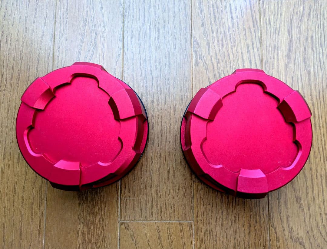 AXIS-PARTS アッパーマウントトップカバー RED 2点セット