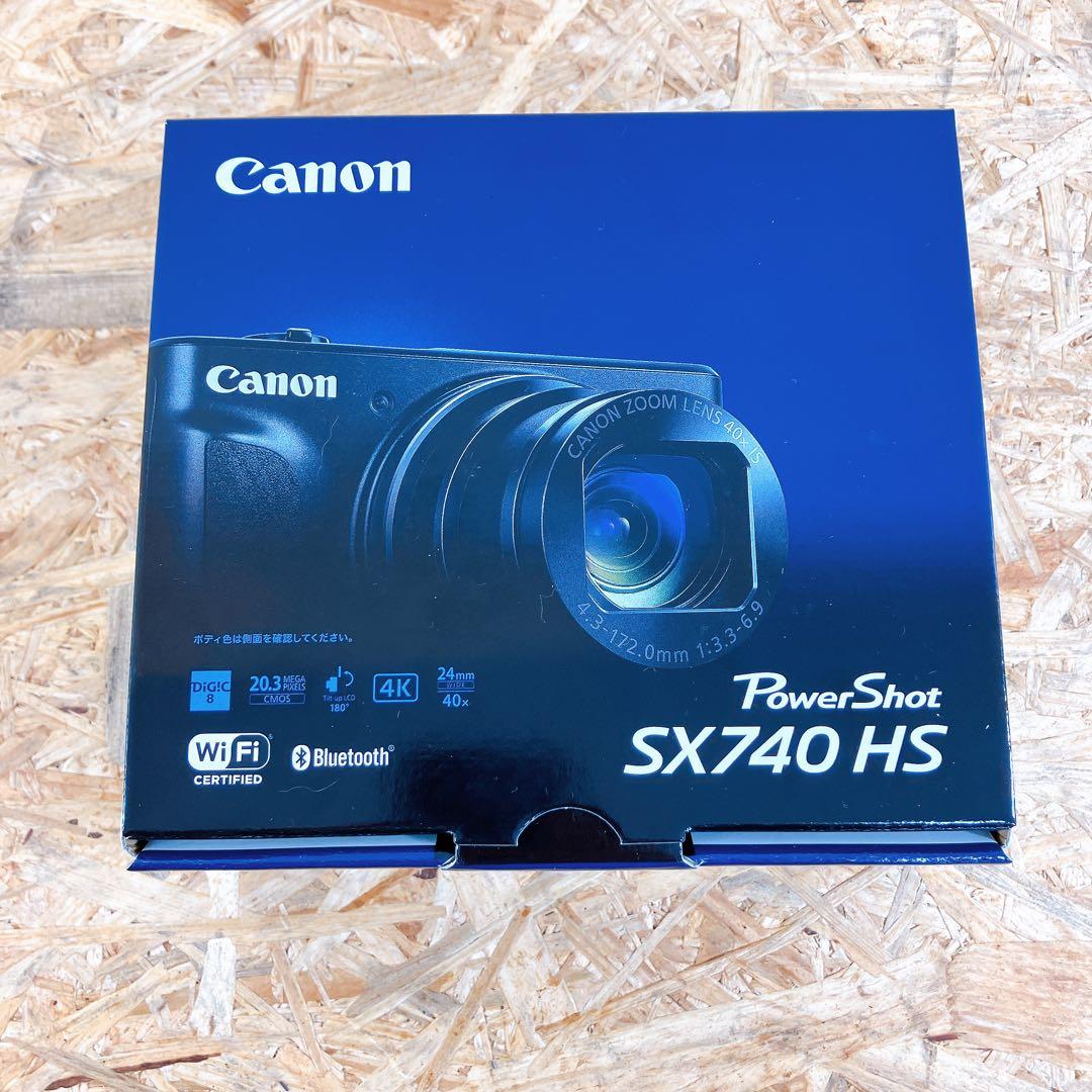 【新品・未使用】Canon キャノン POWERSHOT SX740 HS 黒