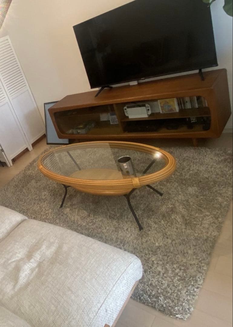 ベージュ シャギーラグ ieno - from earth SABAKU