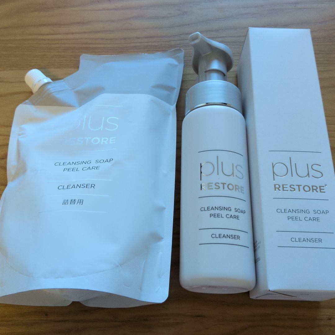 【新品未使用】プラスリストア　クレンジングソープピールケア　詰め替えセット