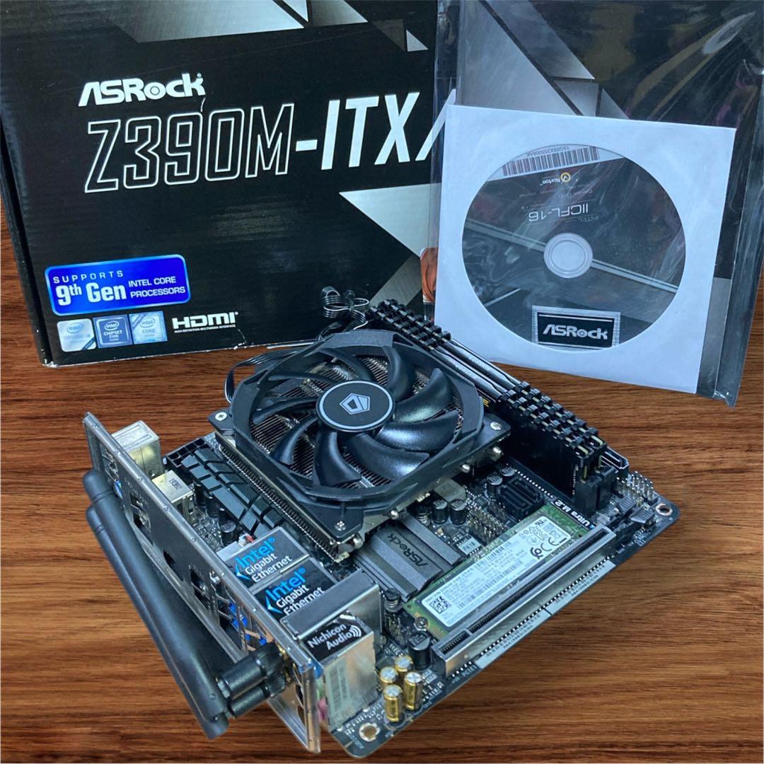 【itxマザボセット】Z390+i7-8700+512gb+16gb