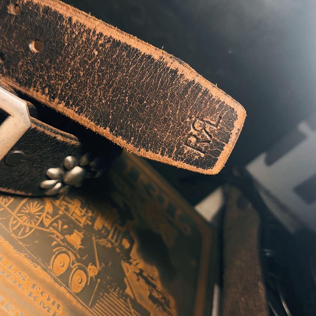 RRL の廃番レザーベルトです。