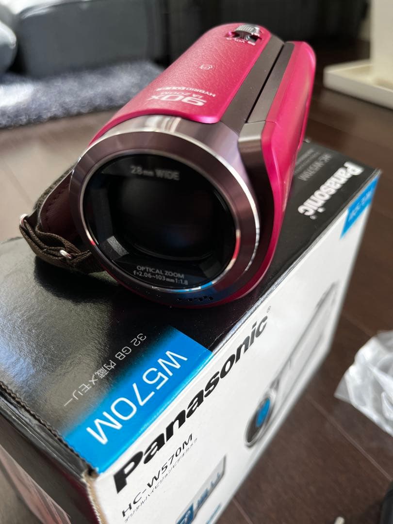 パナソニックデジタルビデオカメラ　ワイプ撮り+バッテリー、ケース付