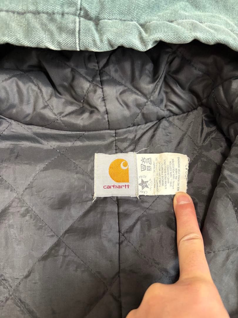 Carhartt アクティブジャケット 星タグ アメリカ製 モスグリーン