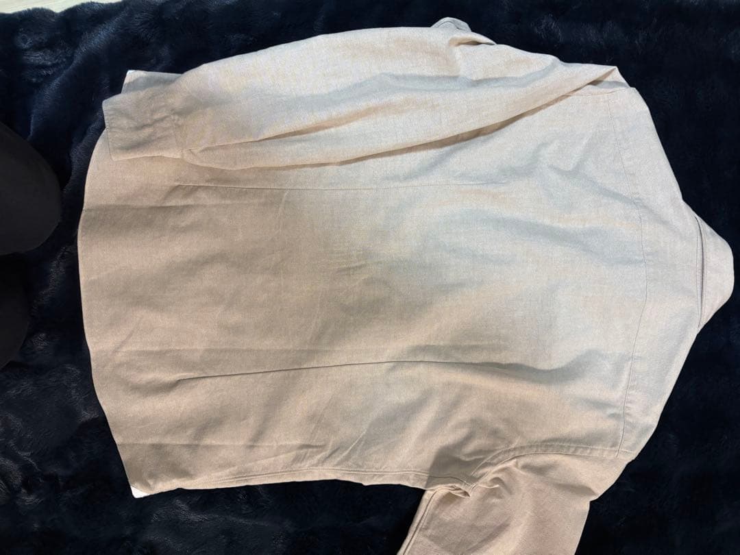 GIANNET ベージュ コットン 長袖ワイシャツ