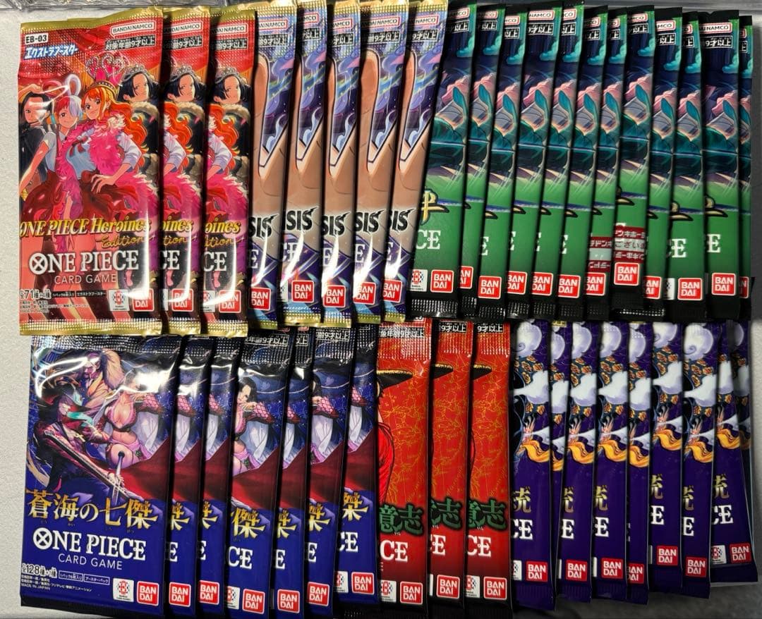 ワンピースカード バラパック 40セット ６種類　受け継がれる意志、師弟の絆など