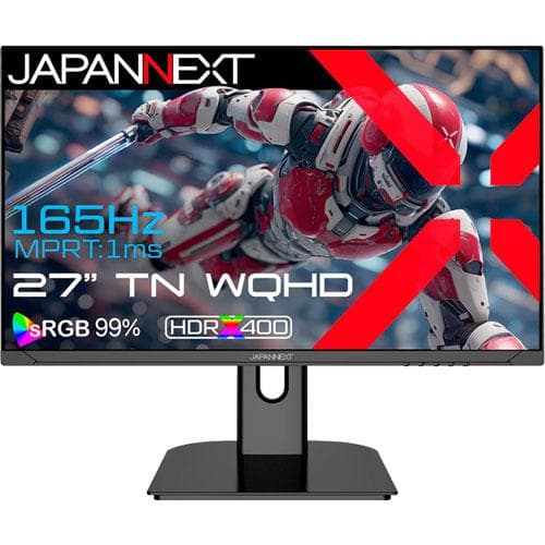 ほぼ新品JAPANNEXT 27インチWQHD 165hz ゲーミングモニター