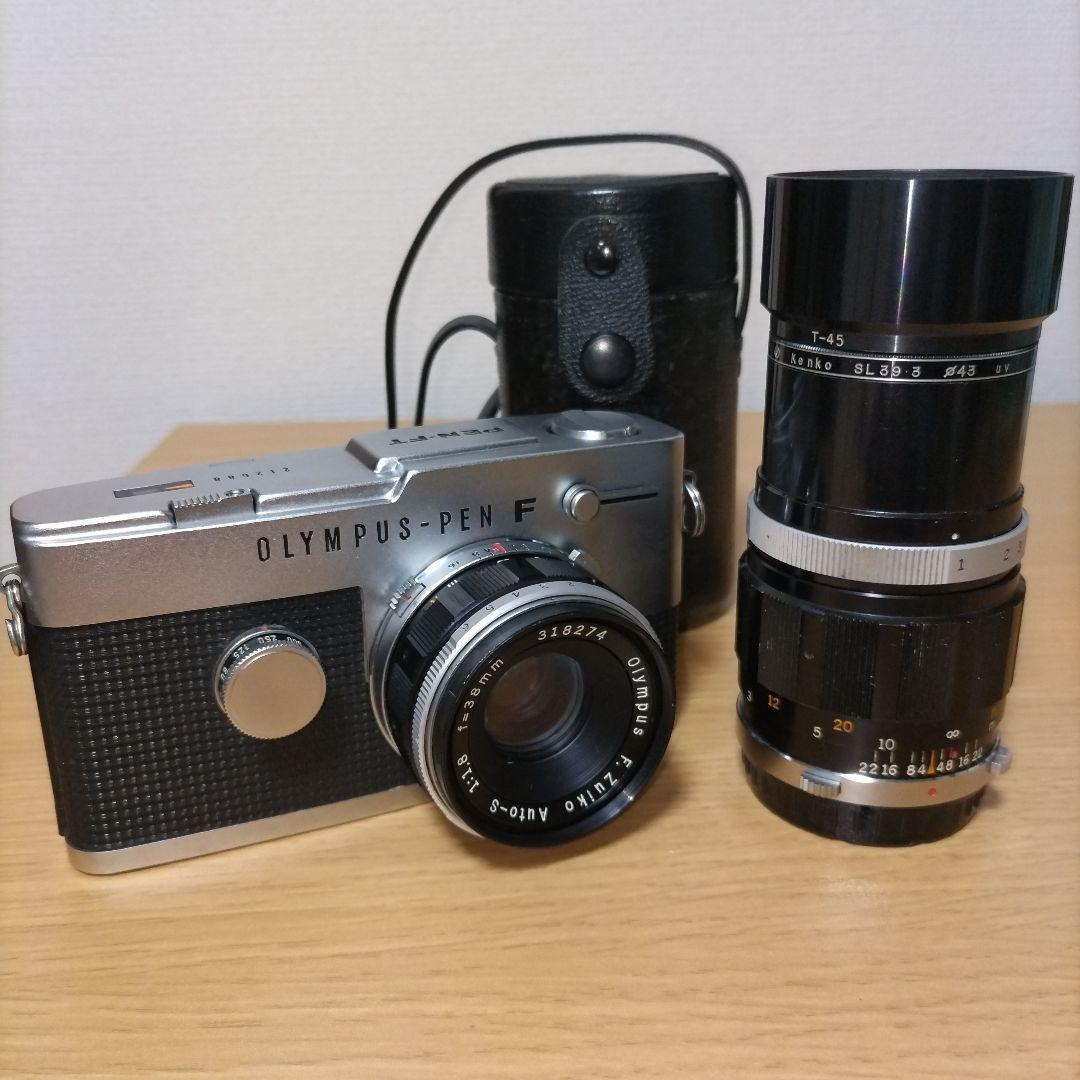 外観美品　オリンパス PEN FT シャッター、露出計動作品　レンズ2個セット