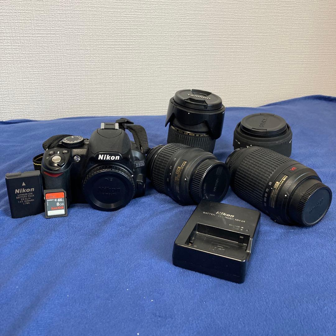 Nikon D3100 デジタル一眼レフカメラ レンズ4本セット