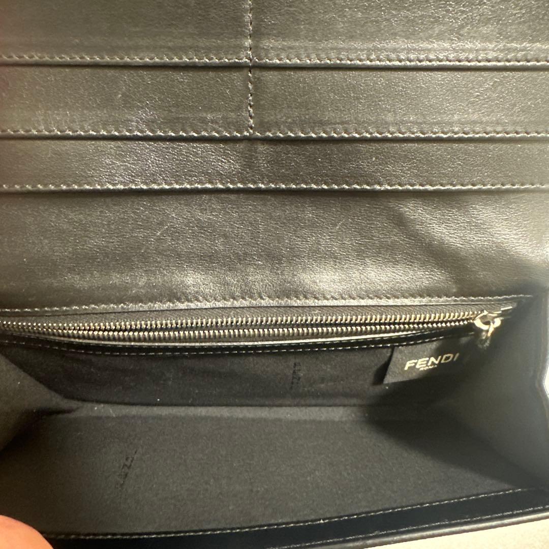 FENDI 長財布 ブラック/イエロー