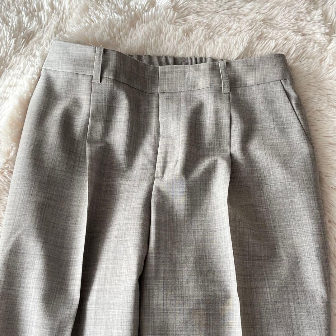 美品 グリーンレーベルリラクシング カチリラ セットアップ ライトグレー 40