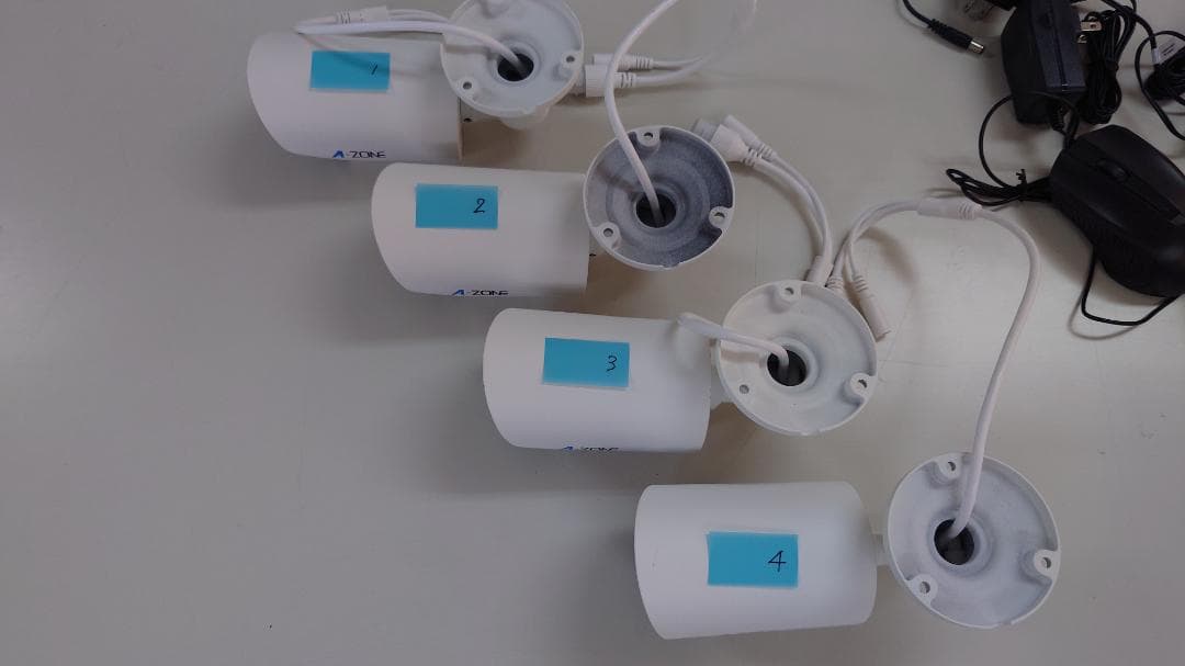 A-ZONE Wireless P2P NVR 防犯カメラ4台セット