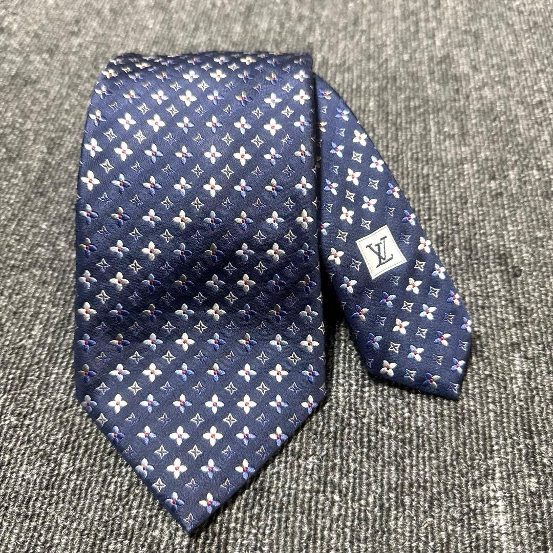 ③【極上美品】☆LOUIS VUITTON☆高級シルク100% ネクタイ