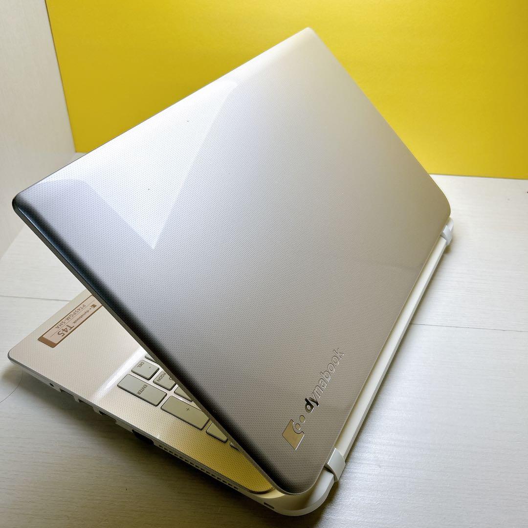 dynabook ノートPC☆win11☆SSD☆メモリ4G☆カメラ付☆ゴールド