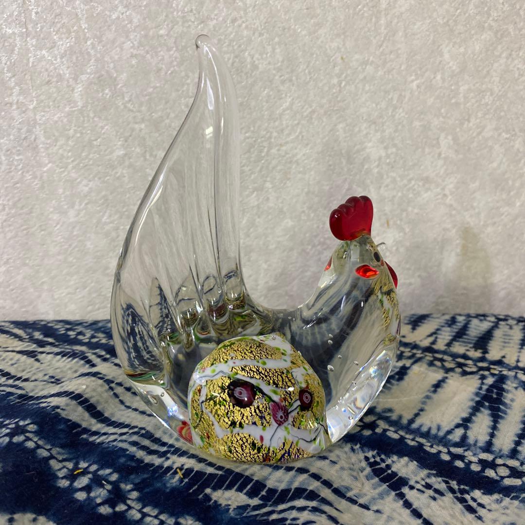 黒木国昭　ガラス　硝子　鶏