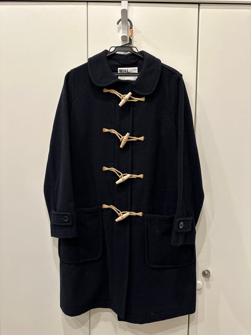 MHL. ダッフル コート 丸襟 ネイビー 濃紺 マーガレットハウエル サイズ3