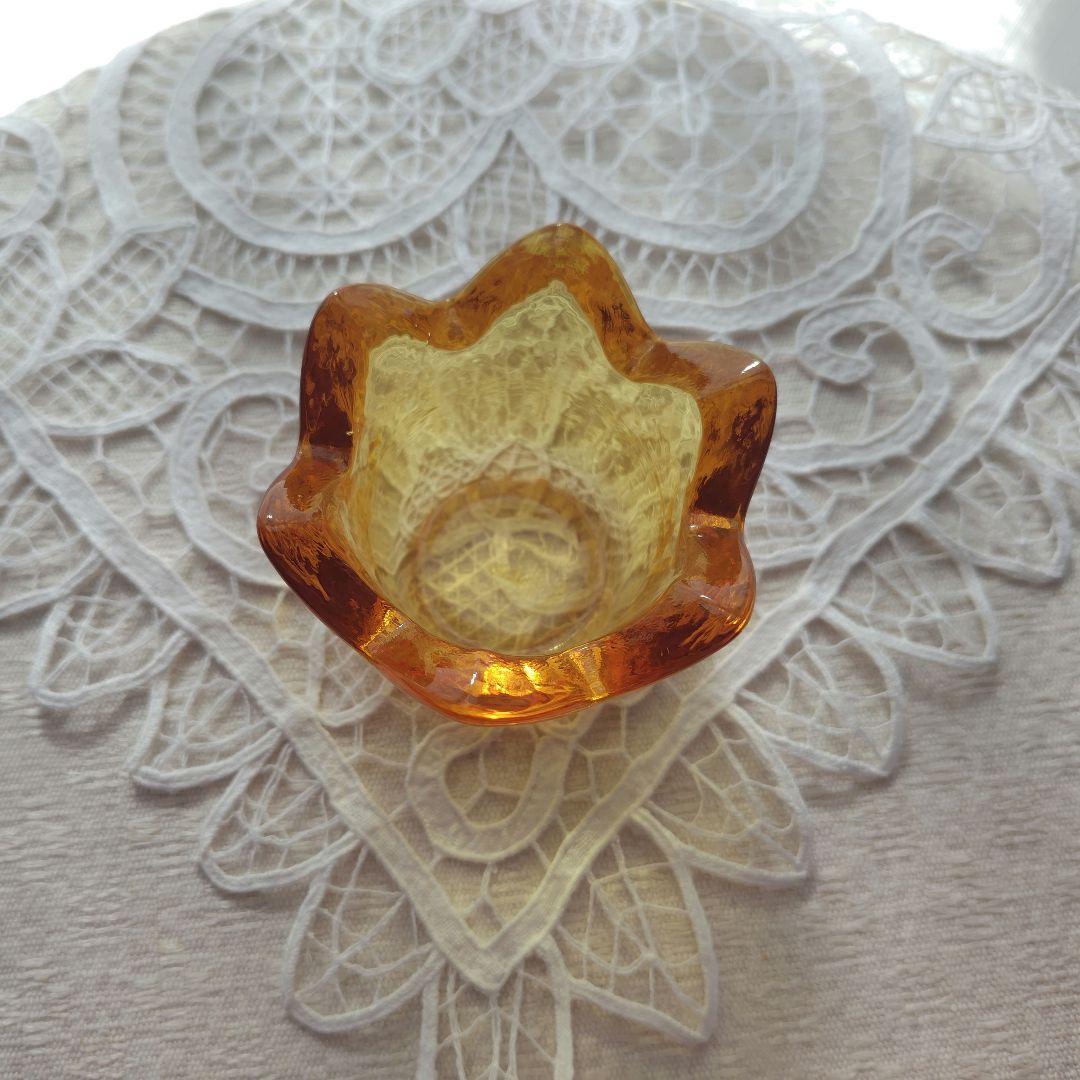  TULIP チューリップ キャンドルホルダー イエロー/クリア