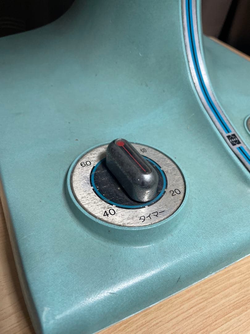 ★卓上　扇風機 水色 30cm 3段階風量★ナショナル★動作確認済み★レトロ★