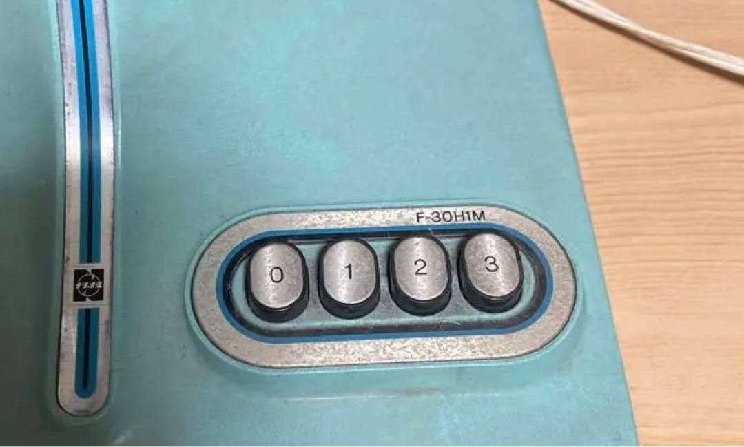 ★卓上　扇風機 水色 30cm 3段階風量★ナショナル★動作確認済み★レトロ★