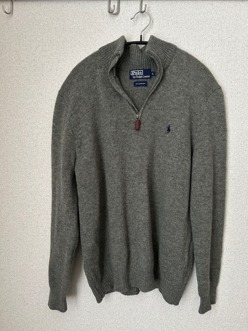Polo by Ralph Lauren グレー ハーフジップ　ニット