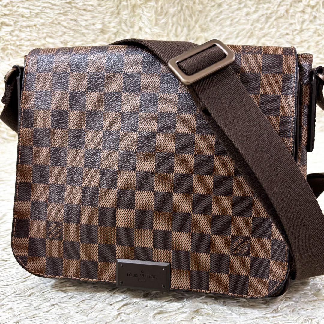 【極美品】ルイヴィトン ディストリクトPM ダミエ エベヌ N41213