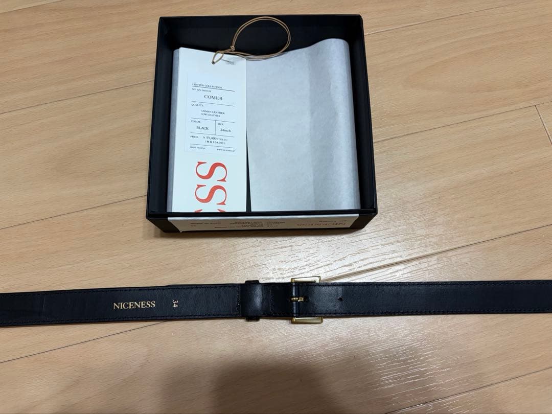 NICENESS ナイスネス Wバックルカイマンベルト COMER34